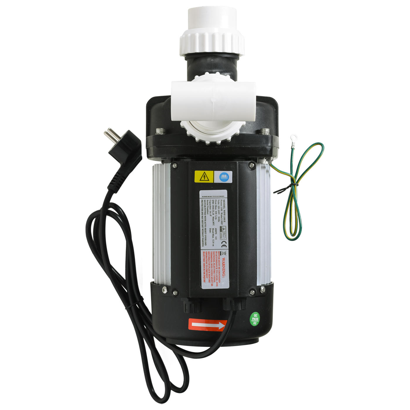 Pompa do hydromasażu PROWAY 1100W 440 l/min (1,5HP) – do jacuzzi i balii | przyłącze fi50, do 8–12 dysz, auto-reset - obrazek 2