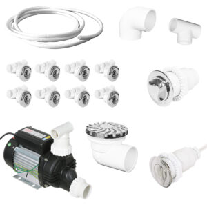 Zestaw Hydromasaż do jacuzzi j 8 dysz z pompą wody 1100w